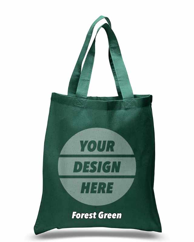 Economical Tote Bags Forest Green