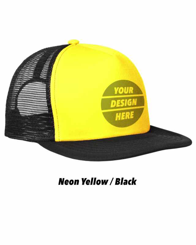 Trucker Cap Neon Yellow Black