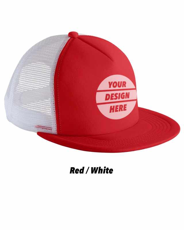 Trucker Cap Red White