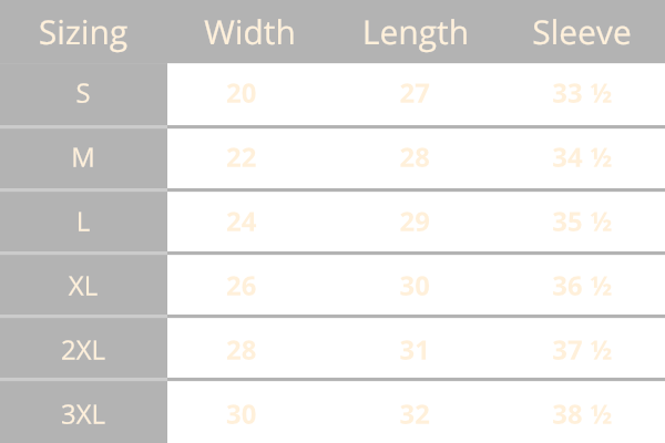 G185 Sizing