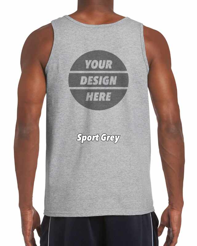 Tank Top G220 Sport Grey Back