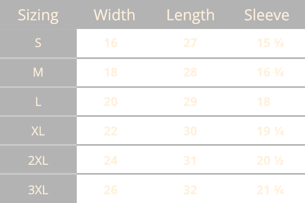 Gildan 640 Sizing